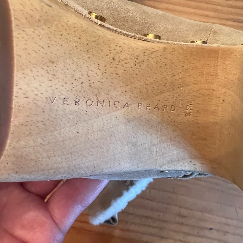 Veronica Beard Tan Suede Ankle Boots - Picture 10 of 11